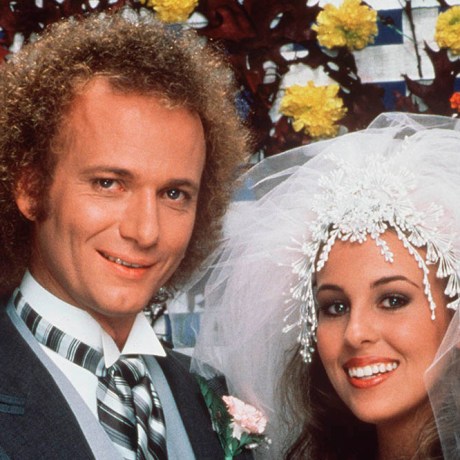 Luke and Laura, played by Anthony Geary and Genie Francis, are married on "General Hospital" in 1981.