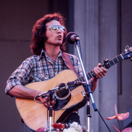 Country Joe McDonald performs in 1977.