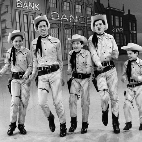 The Osmonds perform on the Andy Williams Show in 1966.