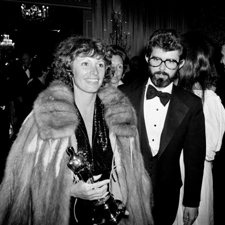 Marcia Lucas wife of director George Lucas, right.