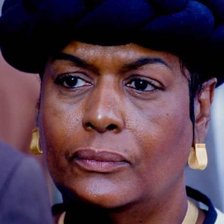 Khadijah Farrakhan Outside NBC Studios in Washington, in October 1997. 