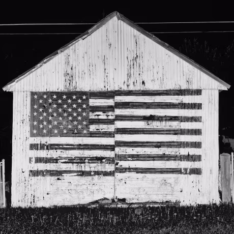 A shed in Harney County, Ore. Harney County has a population of 7,422 and 21.1% live below the poverty level.