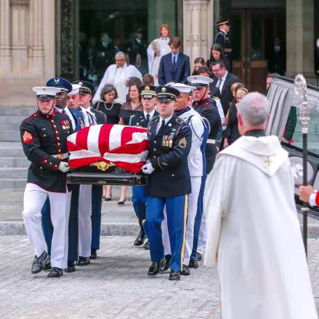 Image: Memorial sevice for Senator John McCain at the Washington National Cathedral