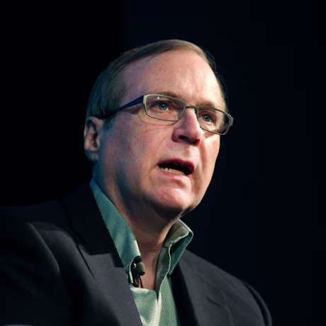 Microsoft co-founder Paul Allen discusses his new memoir "Idea Man" during an appearance at the Computer History Museum in Mountain View, California, on April 25, 2011.