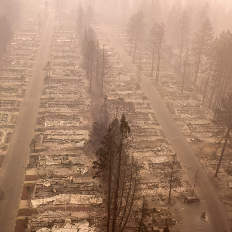 Image: Paradise wildfire aerial