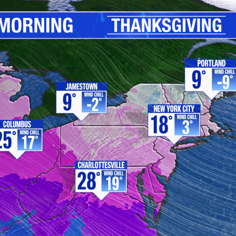 MAP: Thursday's weather