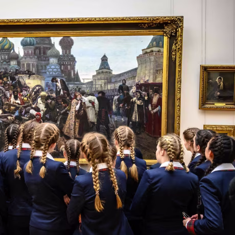 Image: TOPSHOT-RUSSIA-ART-GALLERY