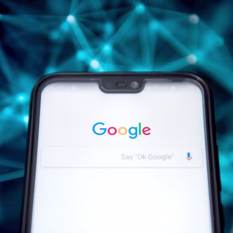 Google browser is seen on an android mobile phone
