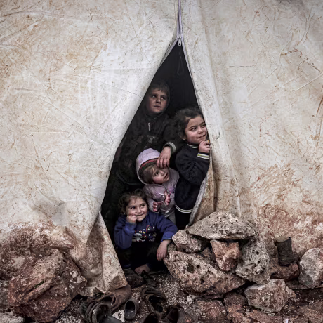 Image: Syrians fled attacks of Assad Regime and its allies