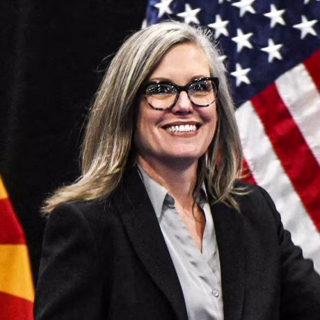 Image: Democratic Gubernatorial candidate for Arizona Katie Hobbs during a campaign event in Phoenix on Nov. 2, 2022.