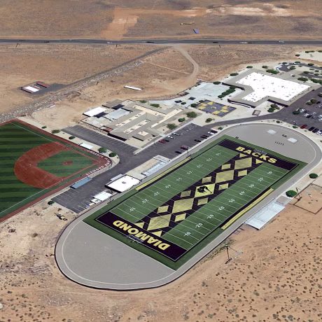 IMage: The campus of Diamond Ranch Academy, a boarding school in Hurricane, Utah.