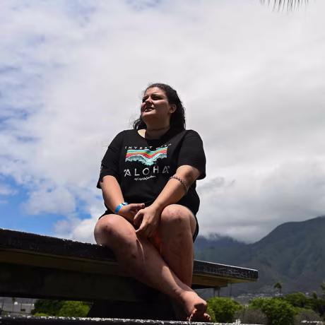 Annelise Cochran in Wailuku, Hawaii, on Aug. 14, 2023. 