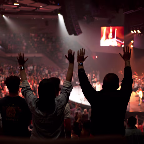 On April 29, 2023, in Southlake, Texas, people worship at Gateway Church.