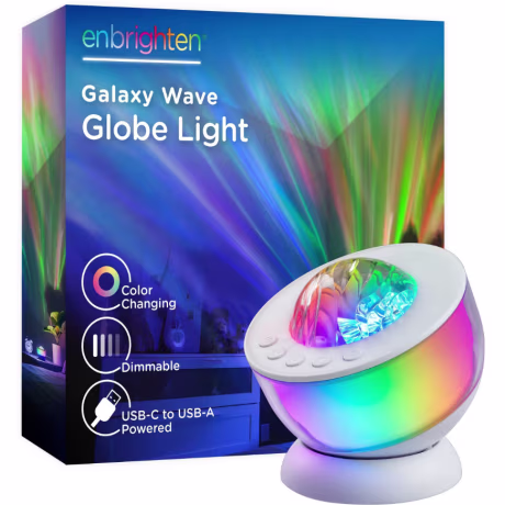 Enbrighten Galaxy Wave Projector Globe Light