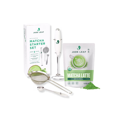 Jade Leaf Matcha Cafe Style Matcha Latte Mix Starter Bundle