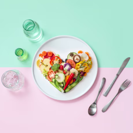 Vegan food still life image.