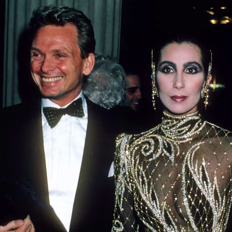 Bob Mackie and Cher attend the Costume Institute's gala at the Metropolitan Museum of Art in 1985. 