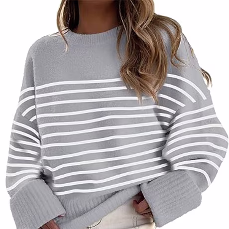Anrabess Oversized Cozy Knit Sweater