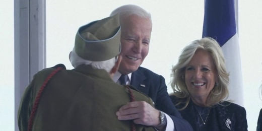 Watch: Biden shares a joke with D-Day vet at Normandy event, Biden, DDay, Event, Joke, Normandy, shares, Vet, Watch