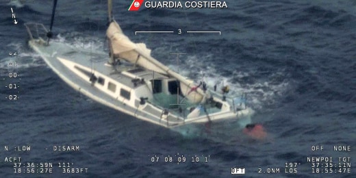 shark attacks inflatable catamaran