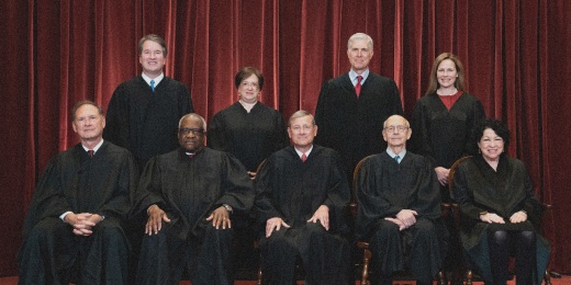 A photo of the Supreme Court Justices 