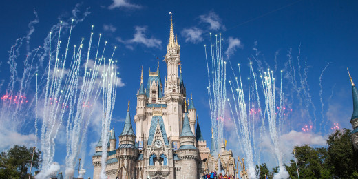 A photo of the Disney castle