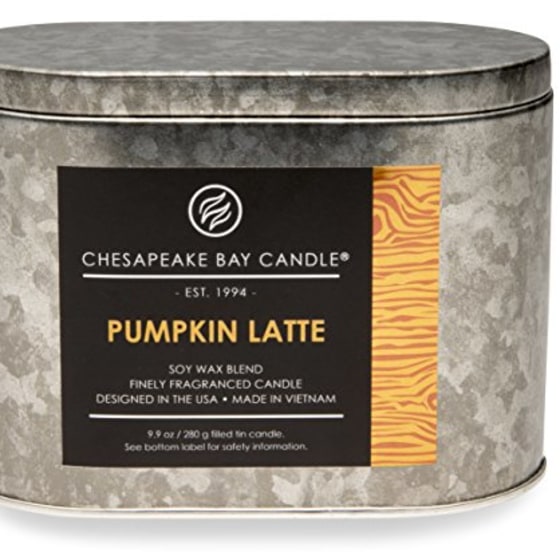 Chesapeake Bay Candle Heritage Two-Wick Tin Scented Candle — Pumpkin Latte