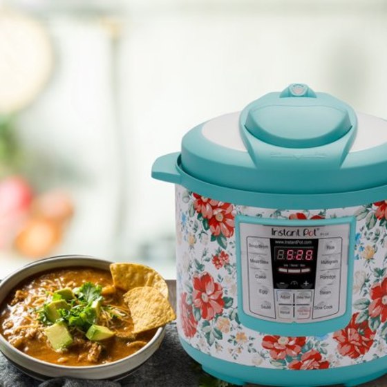 Instant Pot Pioneer Woman LUX60 Vintage Floral 6 Qt 6-in-1 Multi-Use Programmable Pressure Cooker, Slow Cooker, Rice Cooker, Saute, Steamer, and Warmer