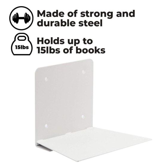 Storage Maniac 4-Pack Invisible Floating Bookshelf