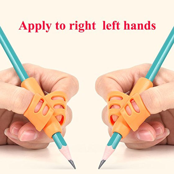 Pencil Grips - Children Pen Writing Aid Grip Set Posture Correction Tool for Kids Preschoolers Children,Hollow Ventilation (Pencil Grips 3P)