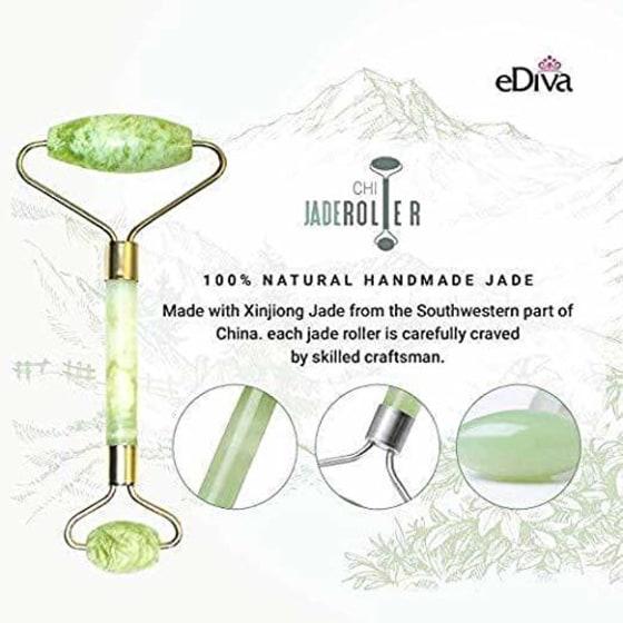 eDiva Natural Jade Roller