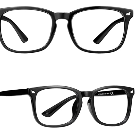 Blue Light Blocking Glasses - Computer Game Glasses Square Eyeglasses Frame, Blue Light Blocker Glasses for Women Men, Anti Eye Strain Headache