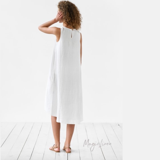 Magic linen dress clearance