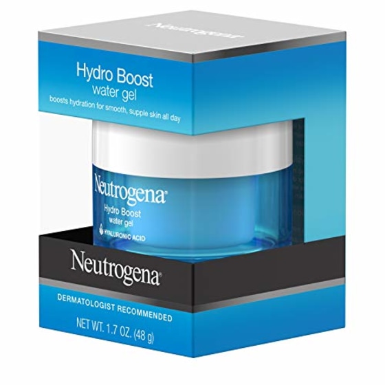 Neutrogena Hydro Boost Hyaluronic Acid Hydrating Water Gel Daily Face Moisturizer for Dry Skin, Oil-Free, Non-Comedogenic &amp; Dye-Free Face Lotion, 1.7 fl. oz