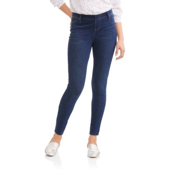 Time and Tru Women's Full Length Soft Knit Color Jeggings - Walmart.com