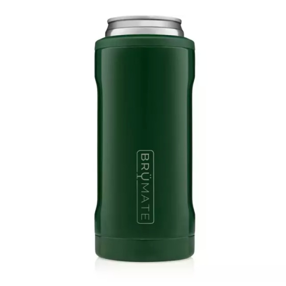 Br?Mate Hopsulator Slim Double-walled Stainless Steel Insulated Can Cooler for 12 Oz Slim Cans (Matte Black)