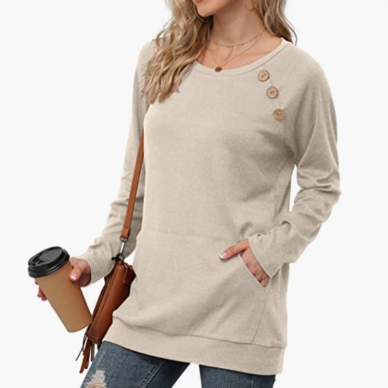 cayó Luminancia septiembre This Amazon tunic is my favorite top for fall - TODAY