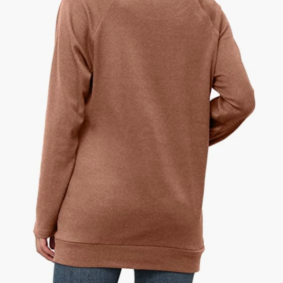 Yincro Women's Casual Long Sleeve Tunic Tops Fall Tshirt Blouses 