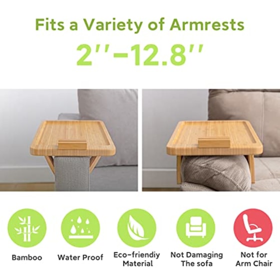 Sinwant Bamboo Sofa Tray Table