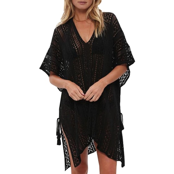 swimsuit coverup black