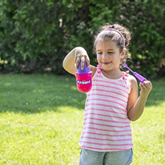 Little Kids Fubbles No-Spill Tumbler Includes 4oz Bubble Solution and  bubble wand (tumbler colors may vary)