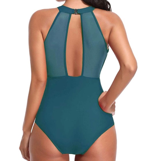 Tempt Me One-Piece High Neck Ruched Swimsuit