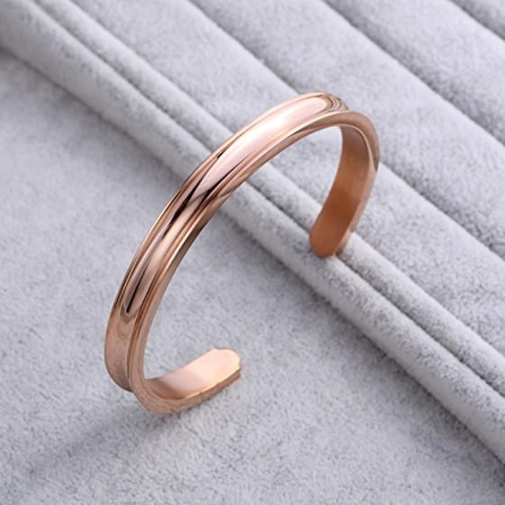 LIUANAN Bangle Bracelets for Women Men Birthday Gifts for Her He Stainless Steel Silver Cuff Bangle Personalized Mantra Inspirational Daily Reminder