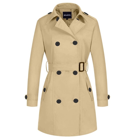 Waterproof Double-Breasted Trench Coat