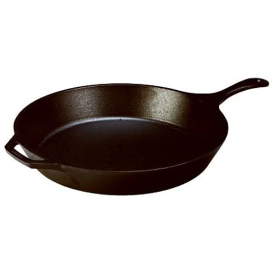 Lodge Cast Iron Skillet, Pre-Seasoned and Ready for Stove Top or Oven Use, 10.25&quot;, Black