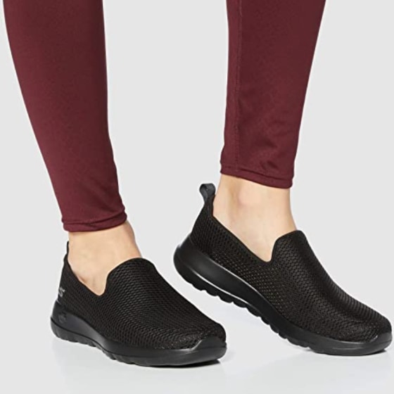 The Skechers shoes are perfect for a quick walk