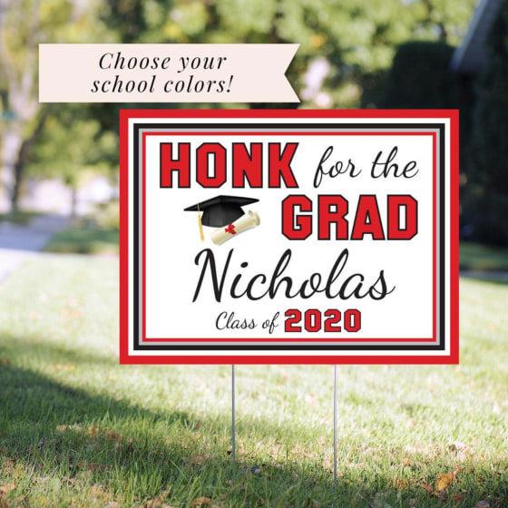 Honk for the Grad Sign