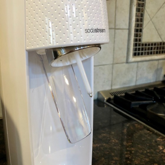 SodaStream Fizzi Sparkling Water Maker, 5.5 x 8 x 17.5 inches, White