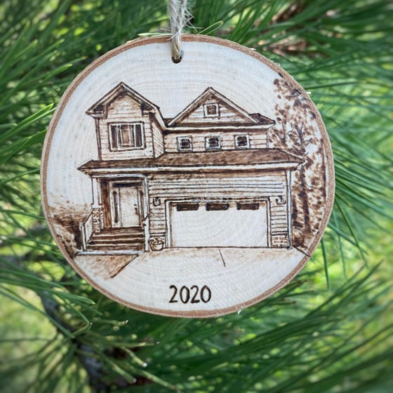 Colorado Christmas ornament mountain wood ornament custom ornament