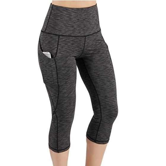 Buy DIAZ Women's 3/4 Length Leggings I 3/4 Yoga Pants for WomenHigh Waist  Gym, Running, Yogawear, Stretchable Capri for Women with Two Side Pockets  Size M Colour Black Online at Best Prices